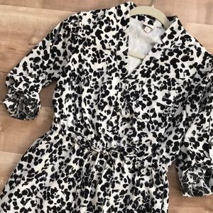 Animal Print Shirt Dress